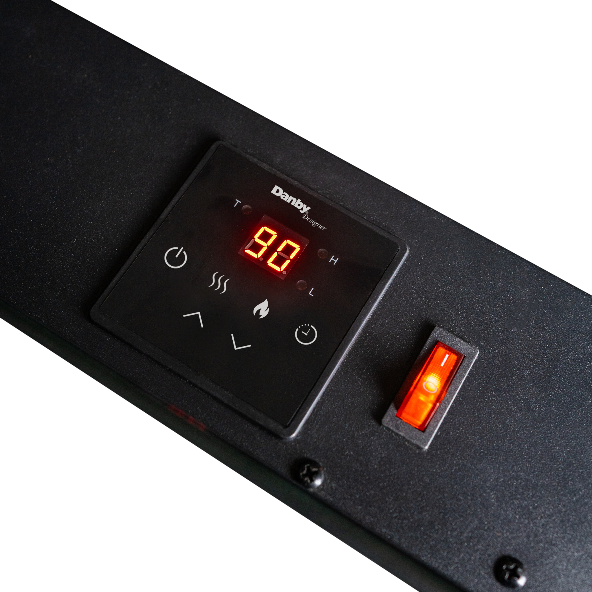 Danby Designer 38" Wall Mount Electric Fireplace in Black 6 Danby DDEF03813DB13 ControlPanel