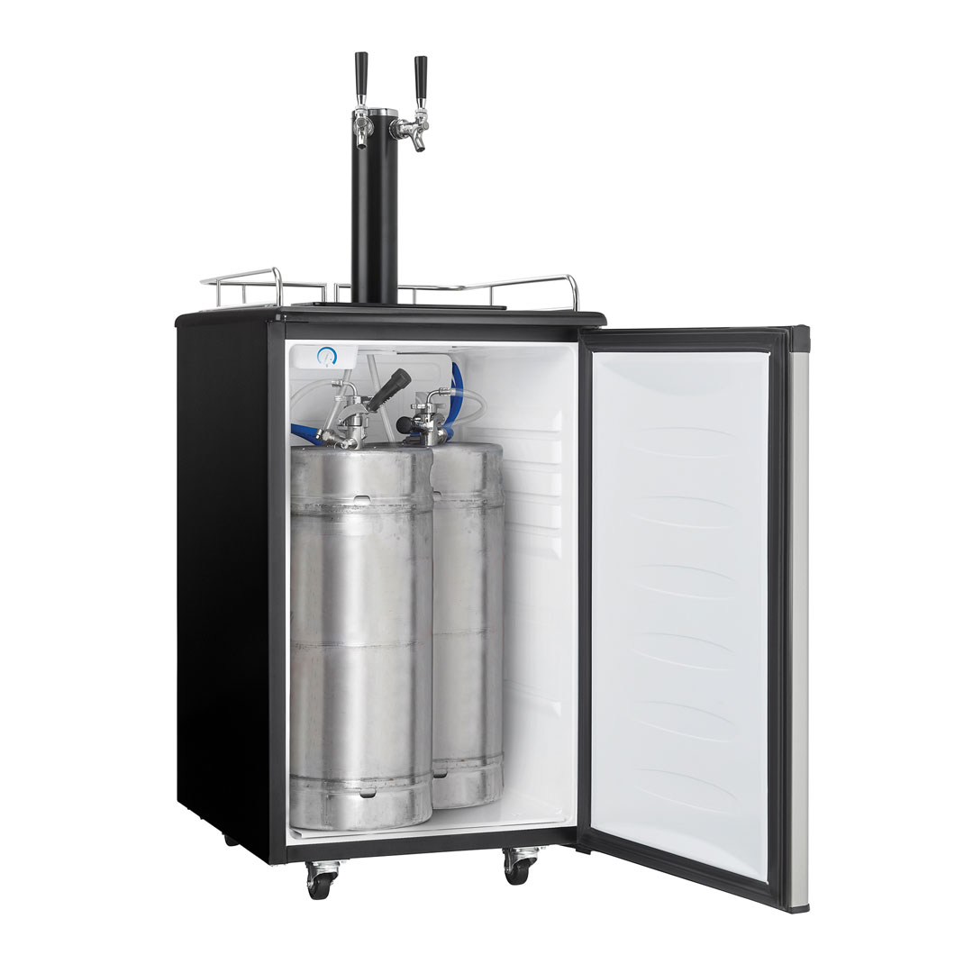 Danby 5.4 cu. ft. Dual-Tap Keg Cooler in Stainless Steel Look 7 Danby dkc054a1bsl2db 2 20liter