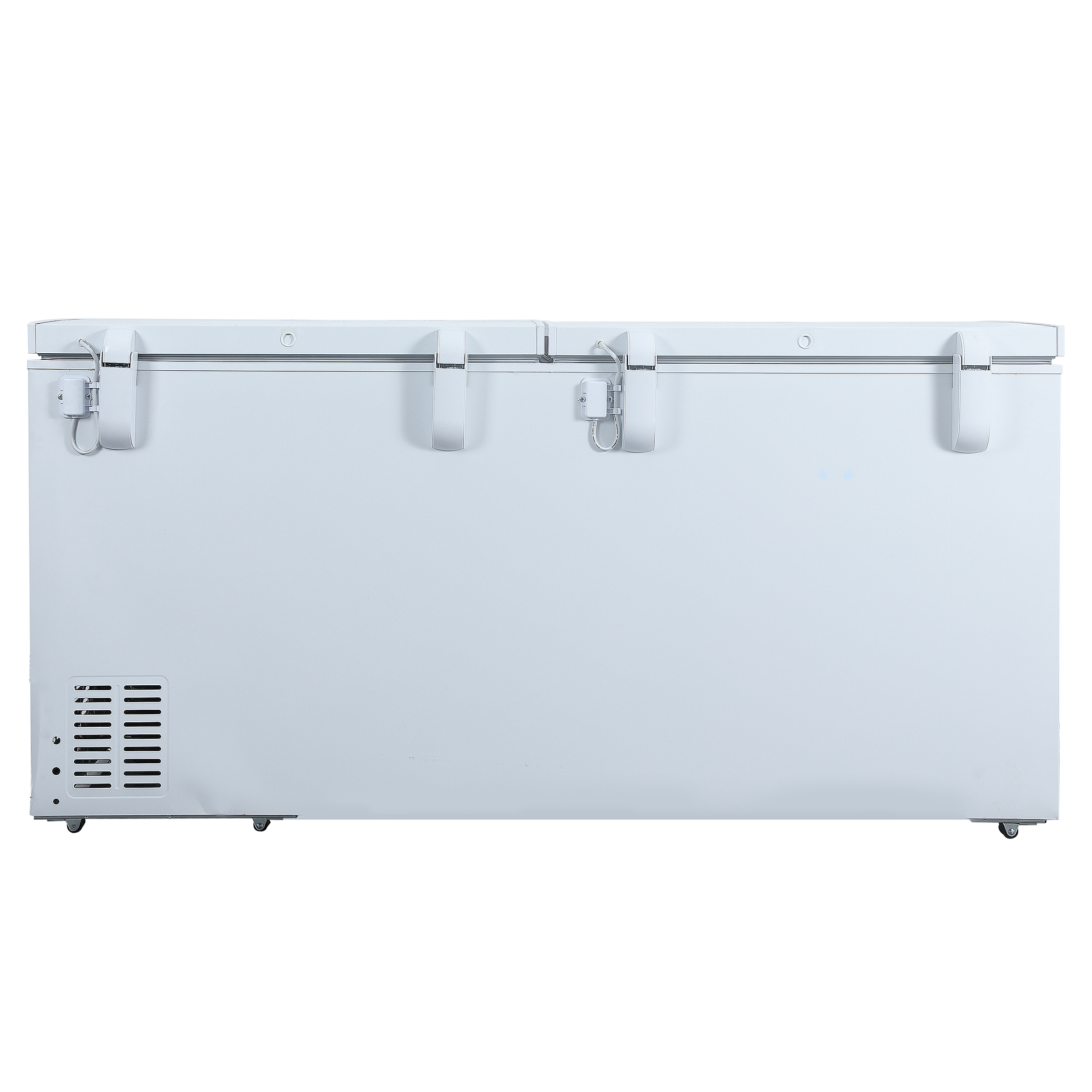 Danby DCFM171A1WDB 17.1 cu ft chest freezer rear view showing cabinet design