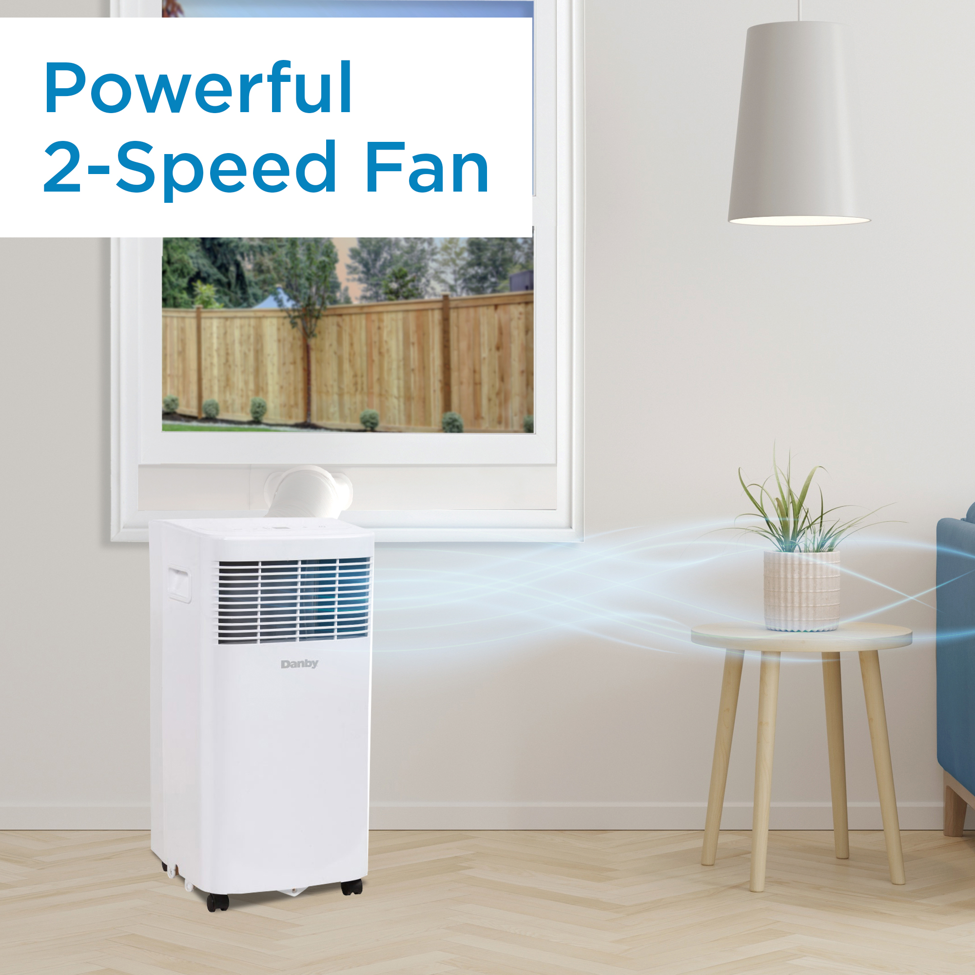 Danby 8,500 BTU (5,000 SACC) 3-in-1 Portable Air Conditioner - Refurbished 9 Danby DPA050B7WDB Fan
