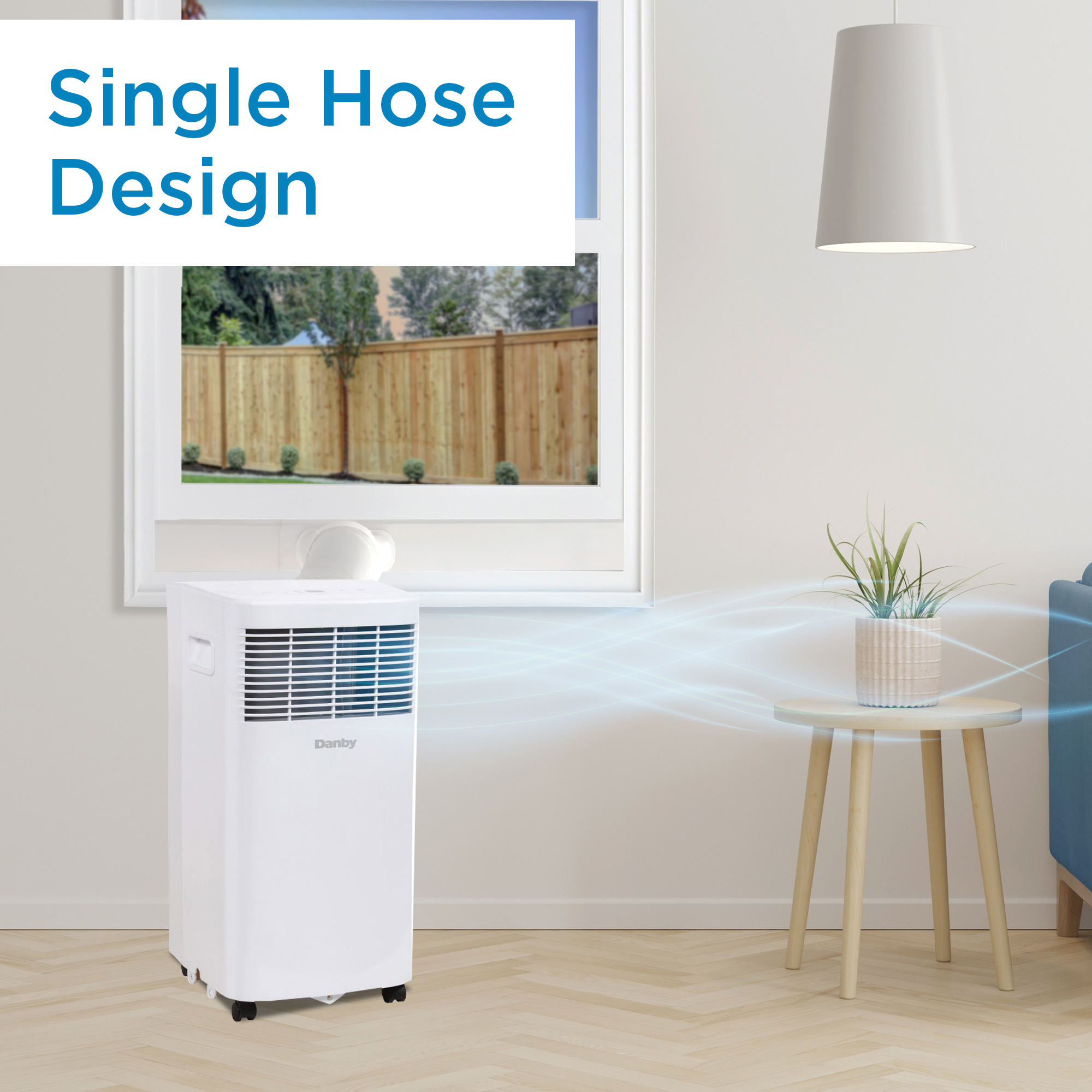 Danby 8,500 BTU (5,000 SACC) 3-in-1 Portable Air Conditioner - Refurbished 6 Danby DPA050B7WDB Hose