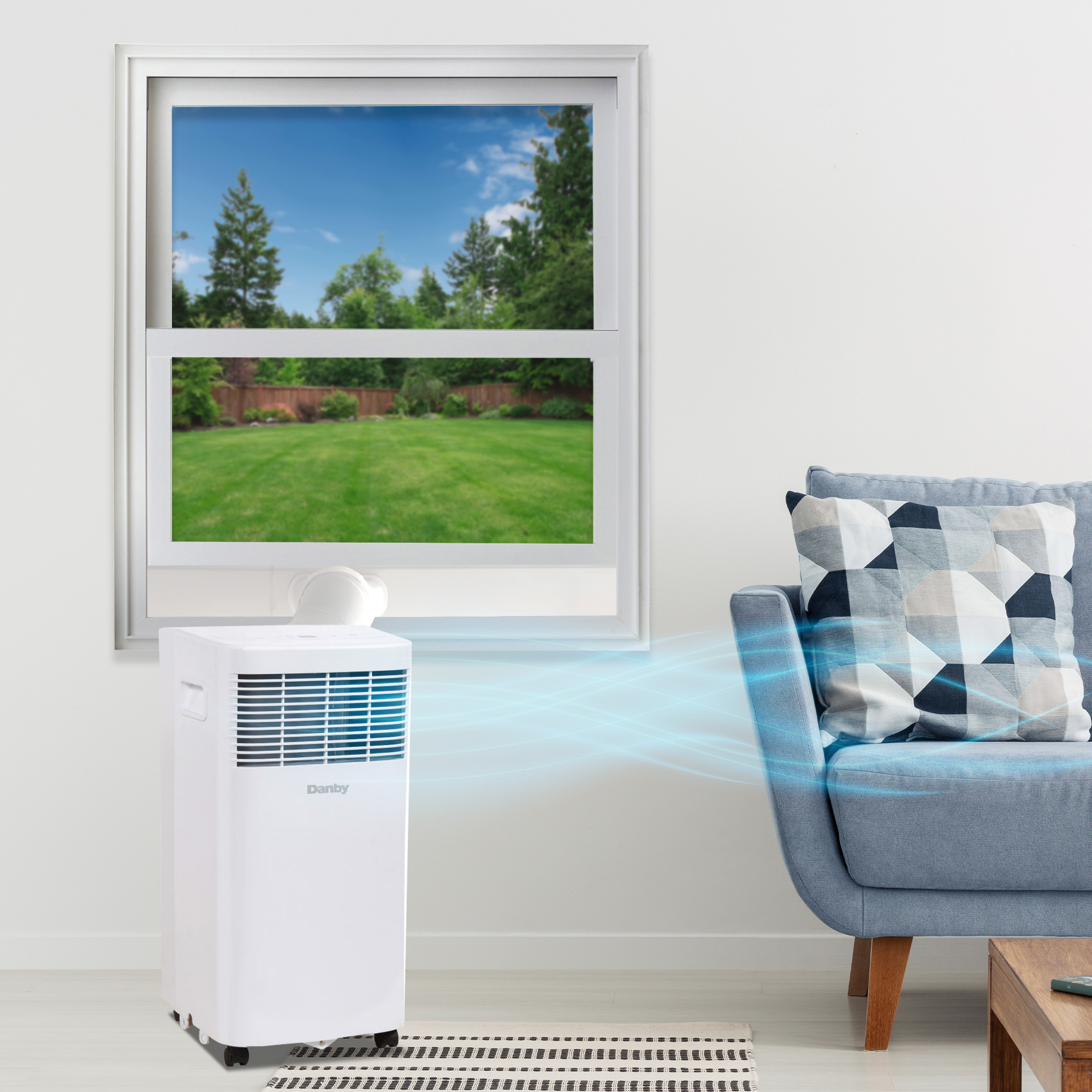 Danby 8,500 BTU (5,000 SACC) 3-in-1 Portable Air Conditioner - Refurbished 11 Danby DPA050B7WDB Insetting