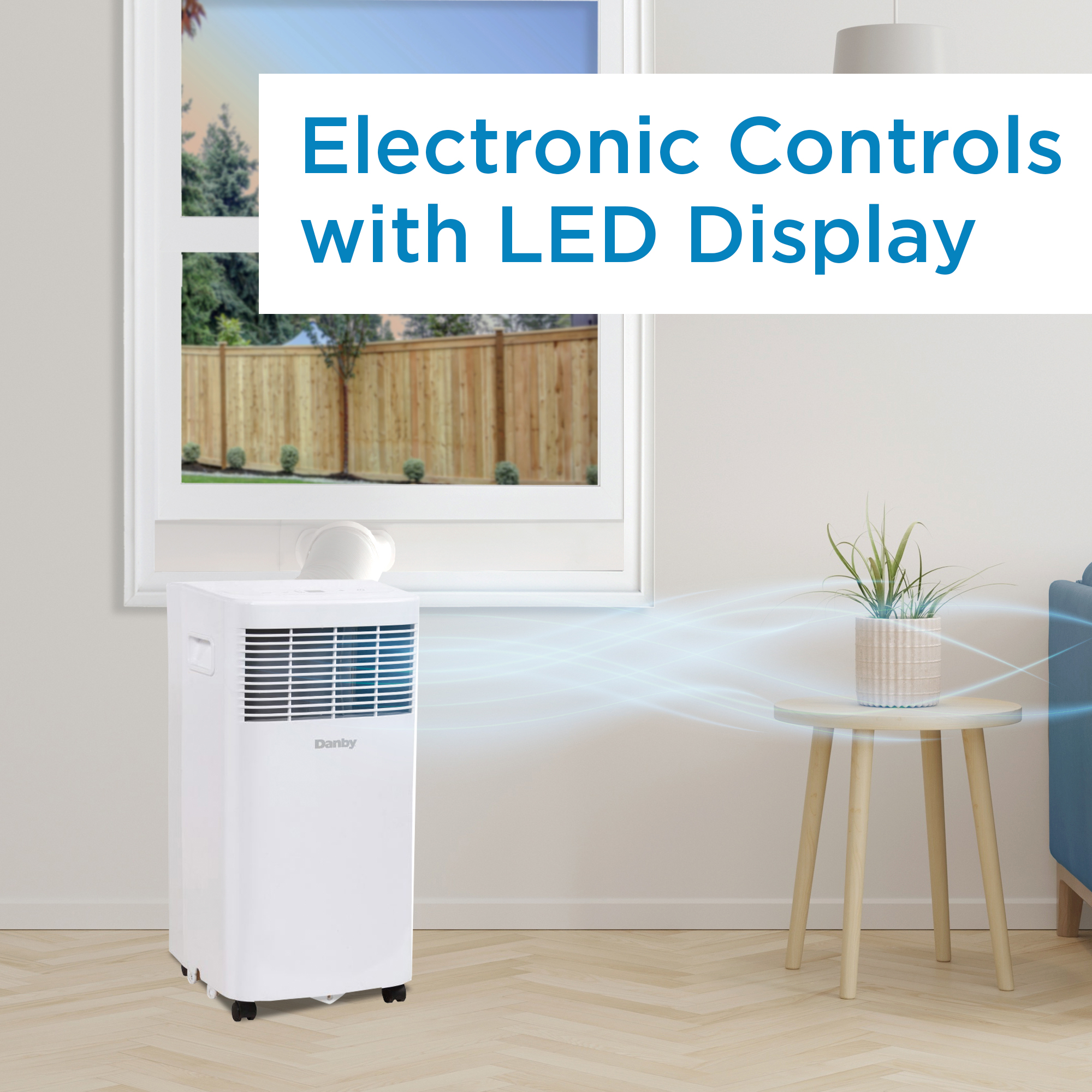 Danby 8,500 BTU (5,000 SACC) 3-in-1 Portable Air Conditioner - Refurbished 7 Danby DPA050B7WDB LED