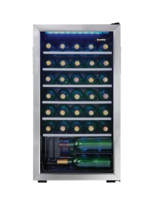 Danby 36 Bottle Free-Standing Wine Cooler in Stainless Steel