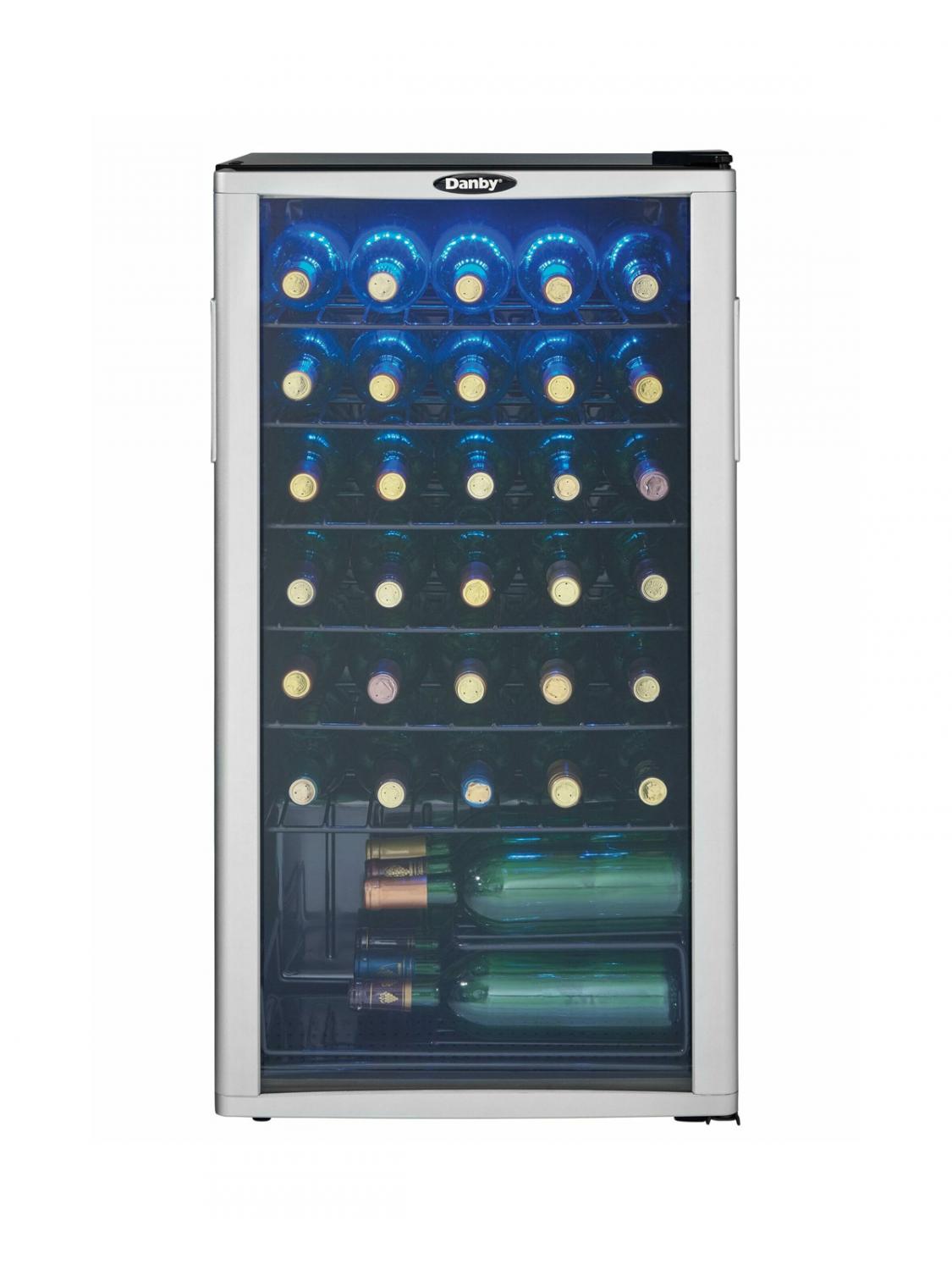 Danby 36 Bottle Free-Standing Wine Cooler in Platinum 1 Danby WC 0009 DWC350BLP