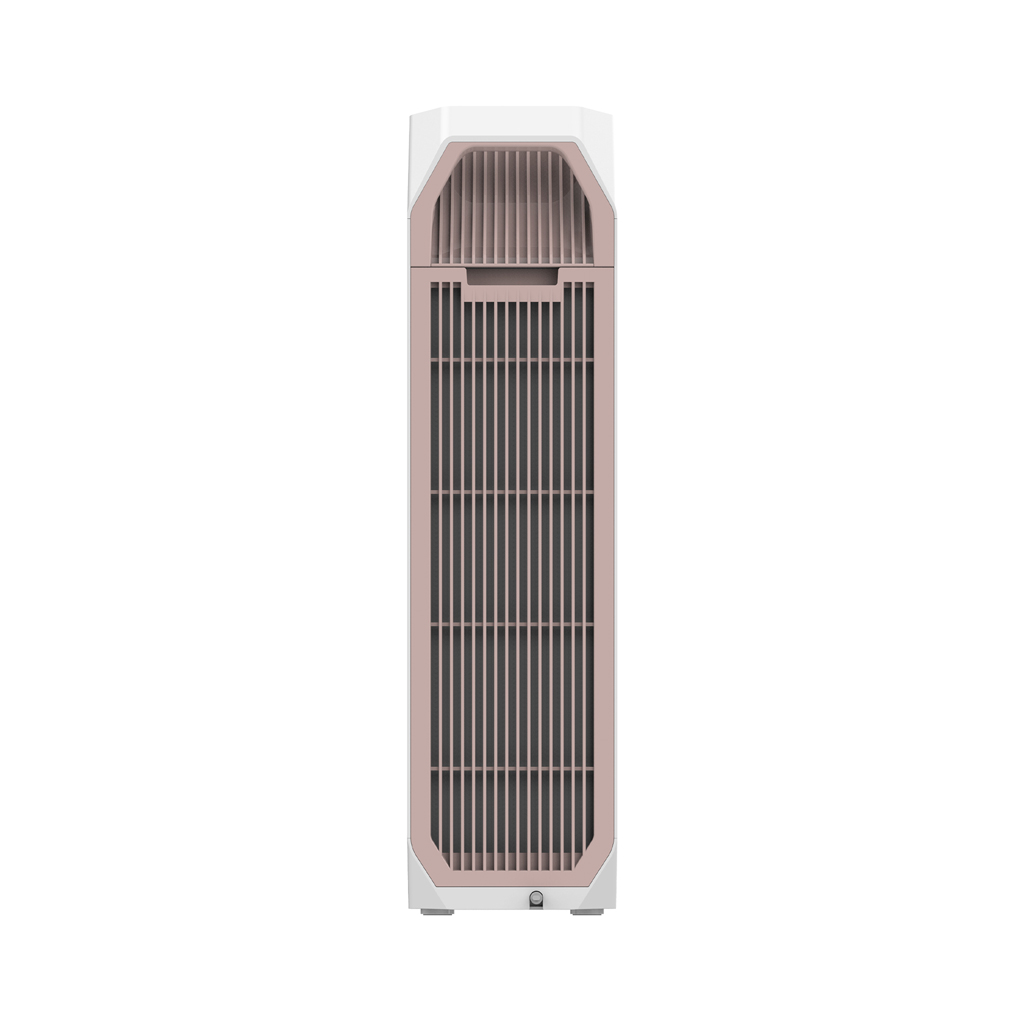 Danby appliances air purifier 210 sq ft rear view DAP143BAW-UV with back intake vents and filter access panel shown on a plain background