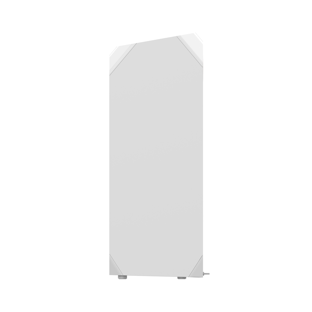 Danby appliances air purifier 210 sq ft DAP143BAW-UV side view with smooth panel design shown on a plain background