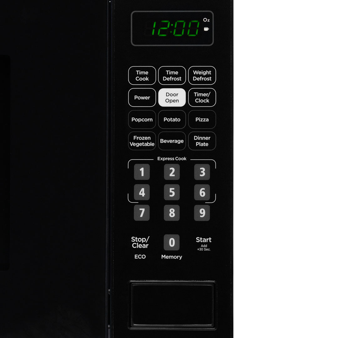 Danby 0.7 cu. ft. Countertop Microwave in Black 8 Danby dbmw0721bbb control panel