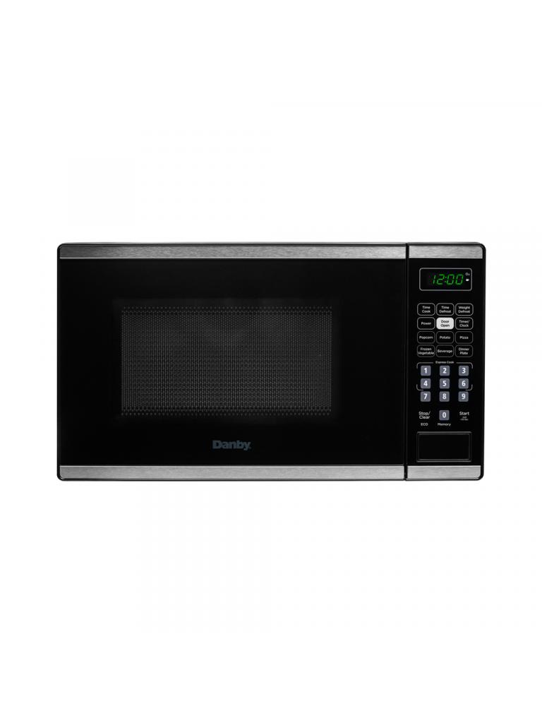 Danby 0.7 cu. ft. Countertop Microwave in Black and Stainless Steel