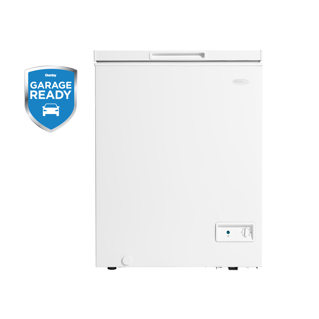 Danby DCF050A6WM 5.0 cu ft chest freezer feature badge graphic