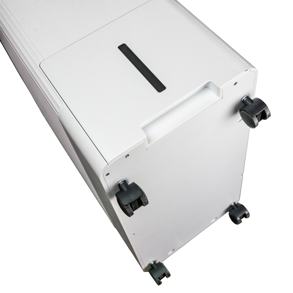 Danby 50-Pint Dehumidifier with Pump & Wi-Fi in White 10 Danby ddr050bspwdb castors