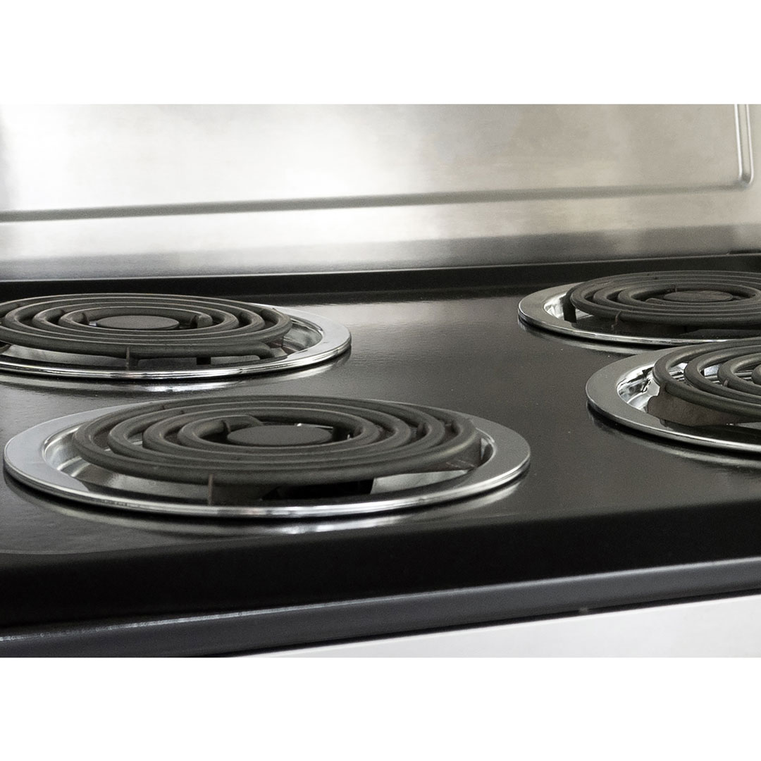 Danby DERM240BSSC 24 inch electric range cooktop with heating elements and smooth surface