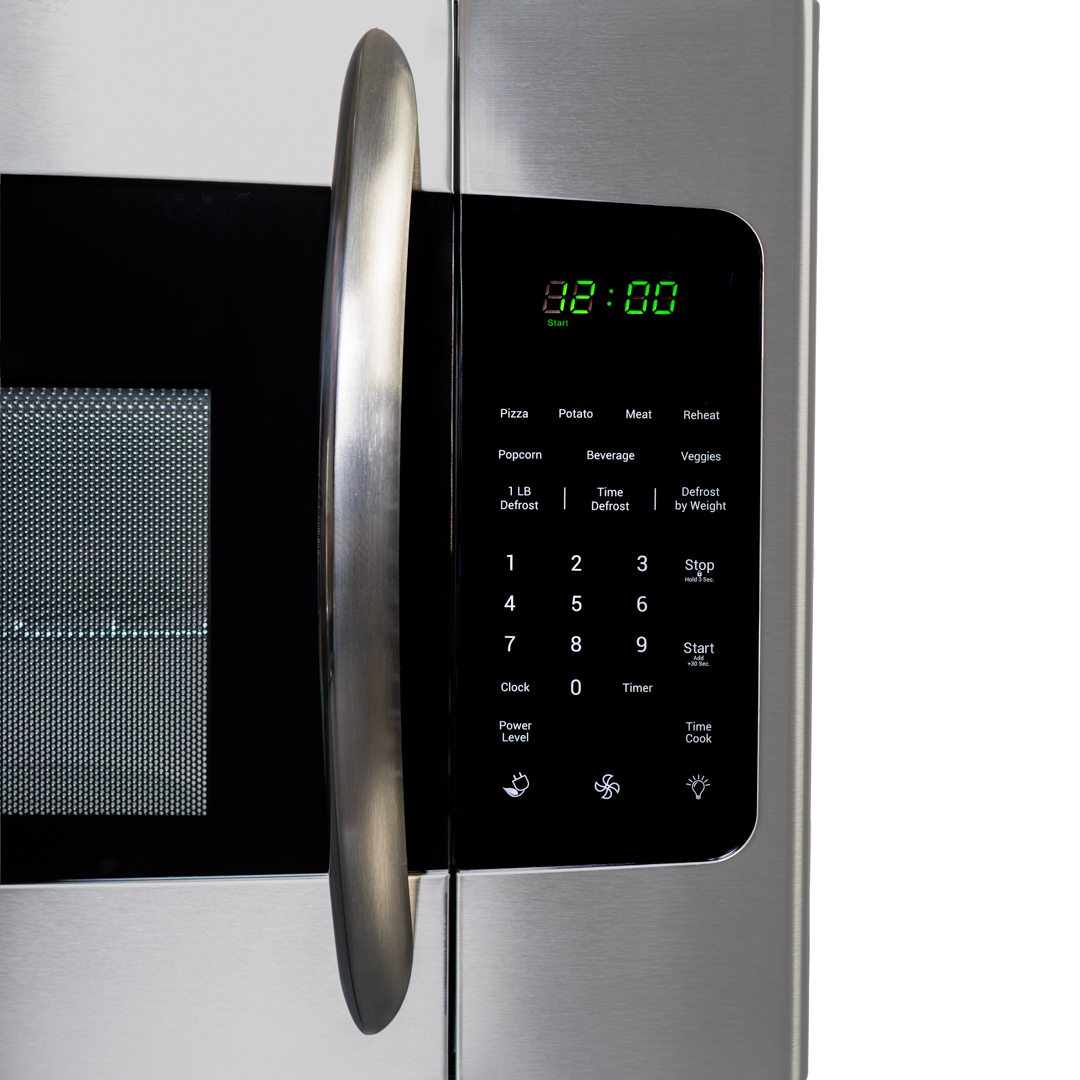 Panneau de commande pour micro-ondes à poser au-dessus de la cuisinière Danby DOM16A2SSDB, d'une capacité de 1,6 cu ft, avec écran numérique et boutons