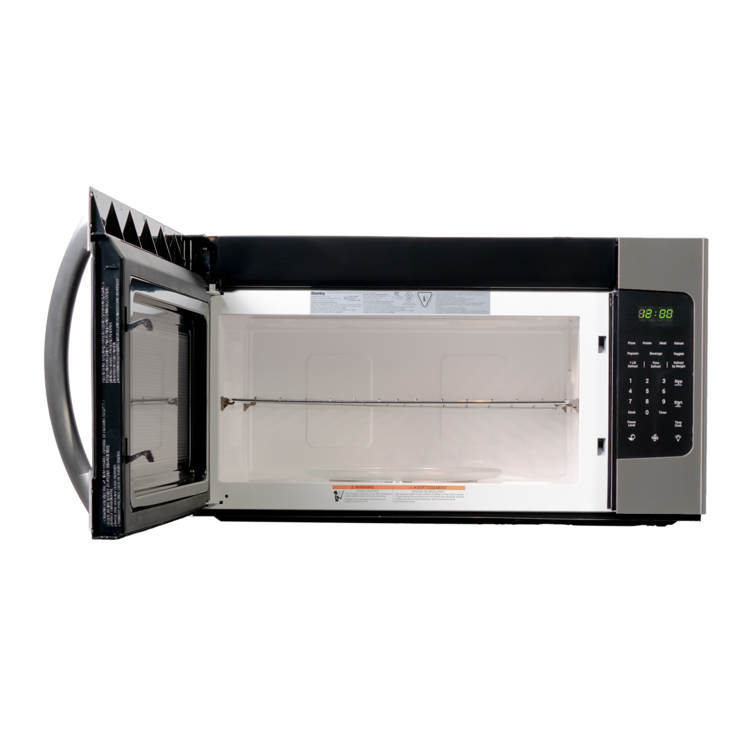 Panneau de commande pour micro-ondes à poser au-dessus de la cuisinière Danby DOM16A2SSDB, d'une capacité de 1,6 cu ft, avec écran numérique et boutons