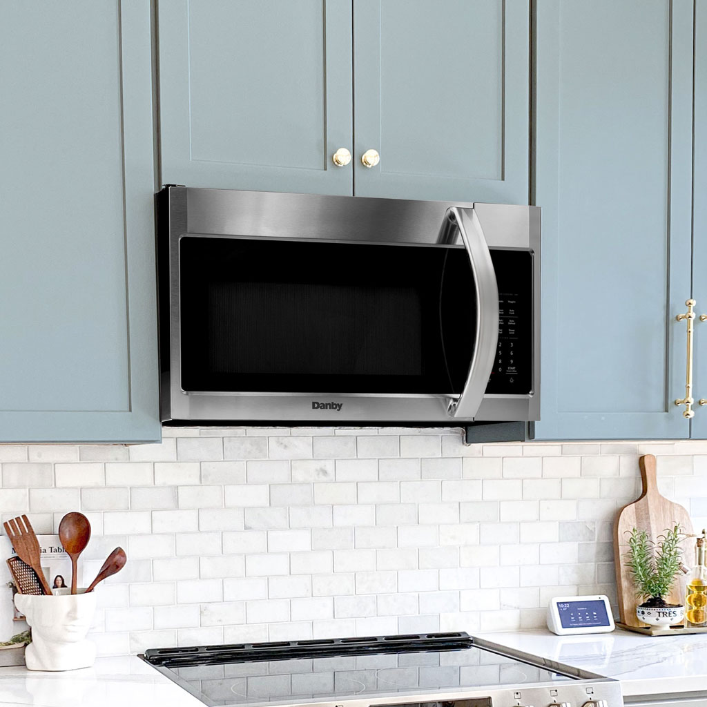 Danby 1.7 cu. ft. Over The Range Microwave Oven in Stainless Steel 5 Danby dom1741bssdb insetting 1