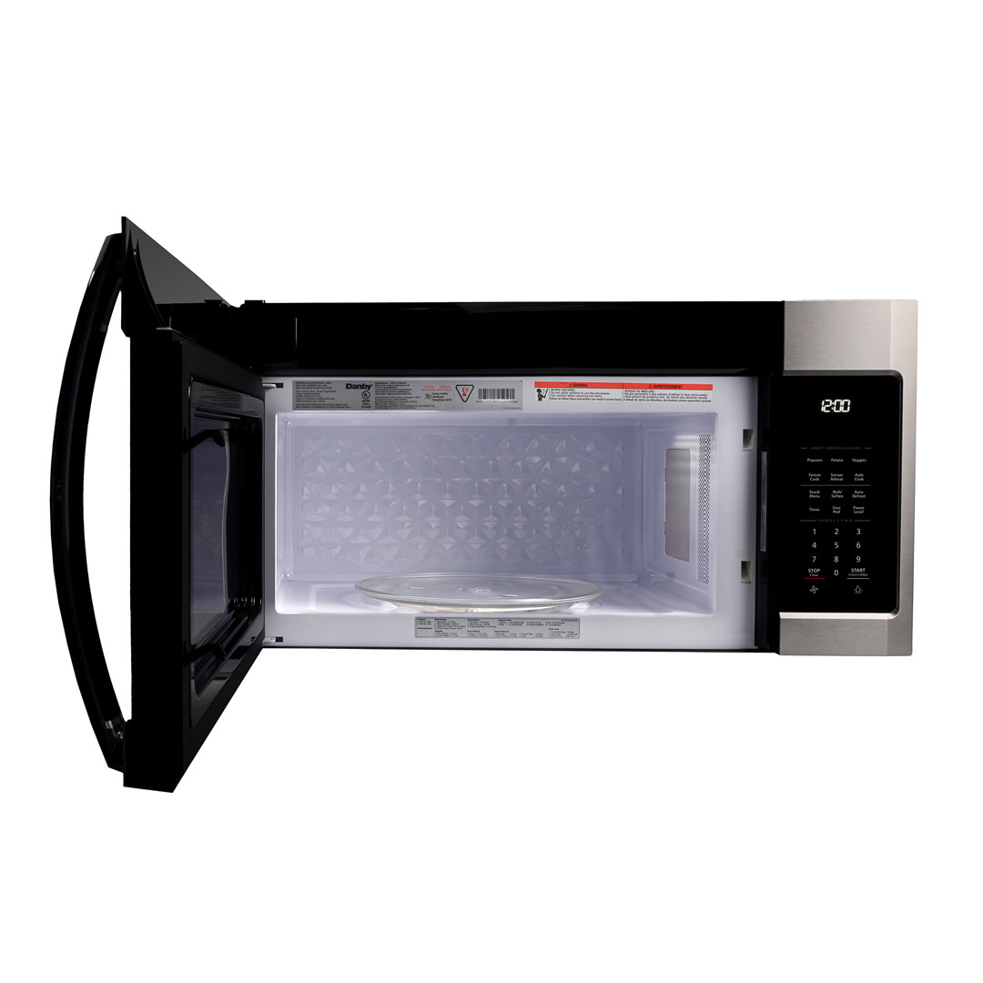 Danby 1.7 cu. ft. Over The Range Microwave Oven in Stainless Steel 9 Danby dom1741bssdb open2