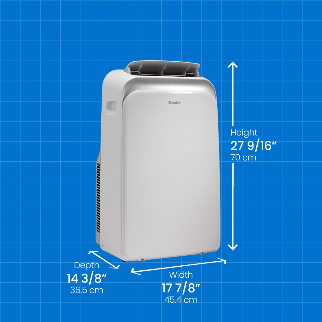 10,000 BTU Portable Air Conditioner – 6,000 SACC – 3-in-1 - Refurbished 6 Danby dpa060b1wdb dimensions