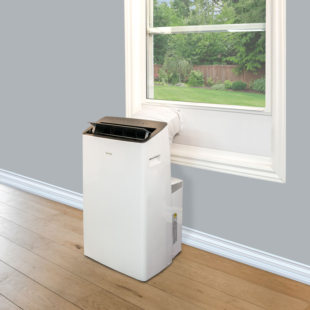 12,000 BTU Portable Air Conditioner – Dual Hose – 3-in-1 – Smart Control 5 Danby dpa100b9iwdb 6 insetting 1