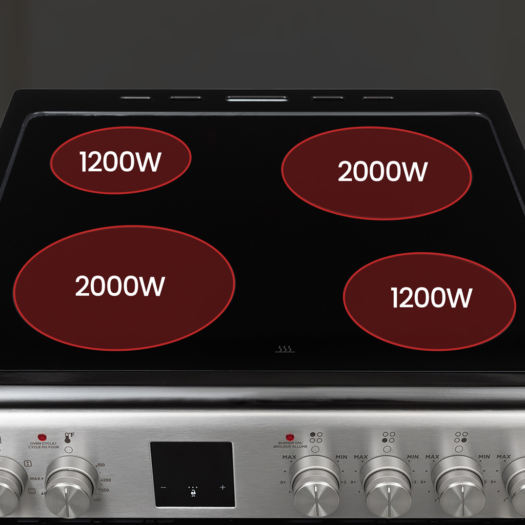 Danby drca240bss2 feature cooktop