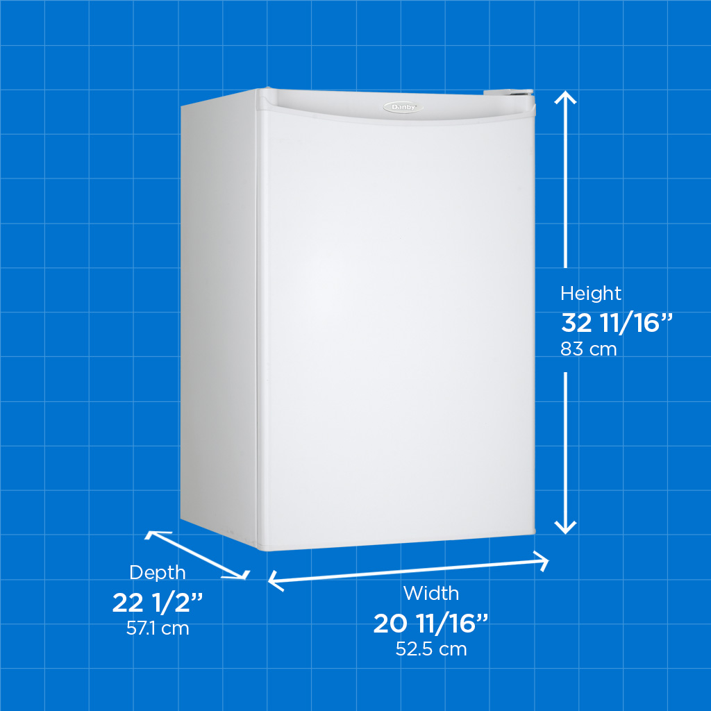 Danby dufm032a3wdb 3 dimensions