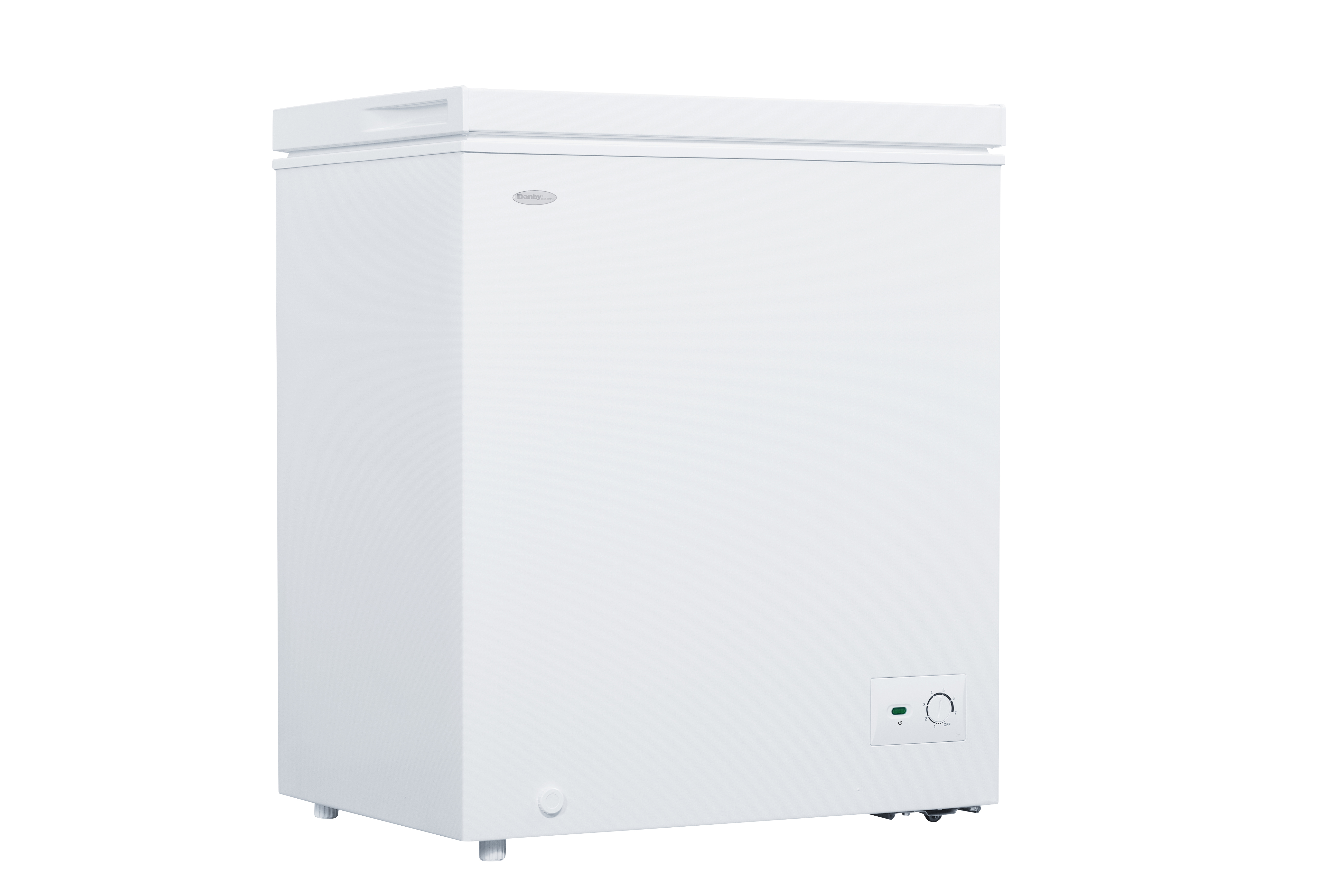 Danby 5.0 cu. ft. Chest Freezer in White 2 Danby DCF050B1WM Left