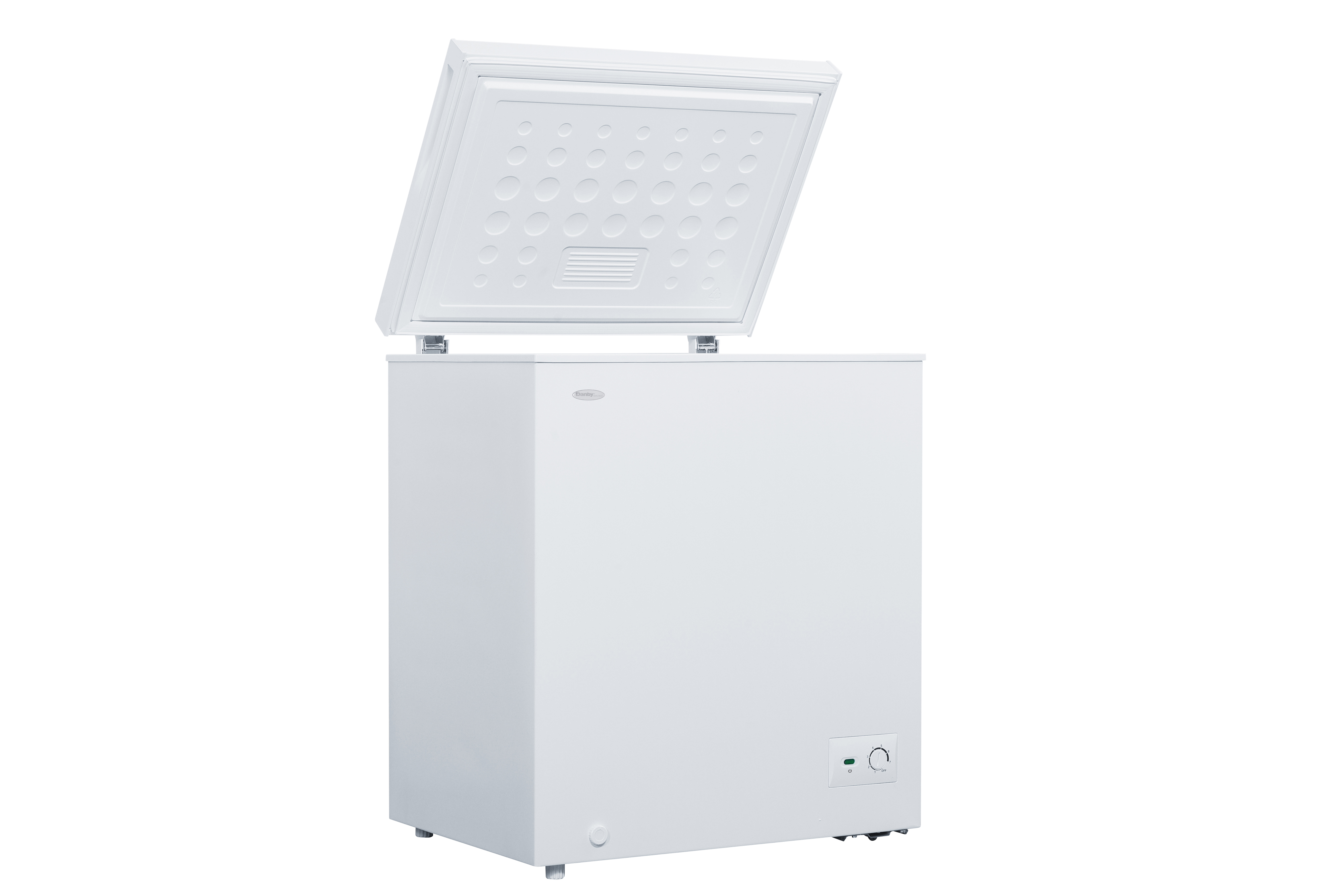 Danby 5.0 cu. ft. Chest Freezer in White 10 Danby DCF050B1WM Left Open