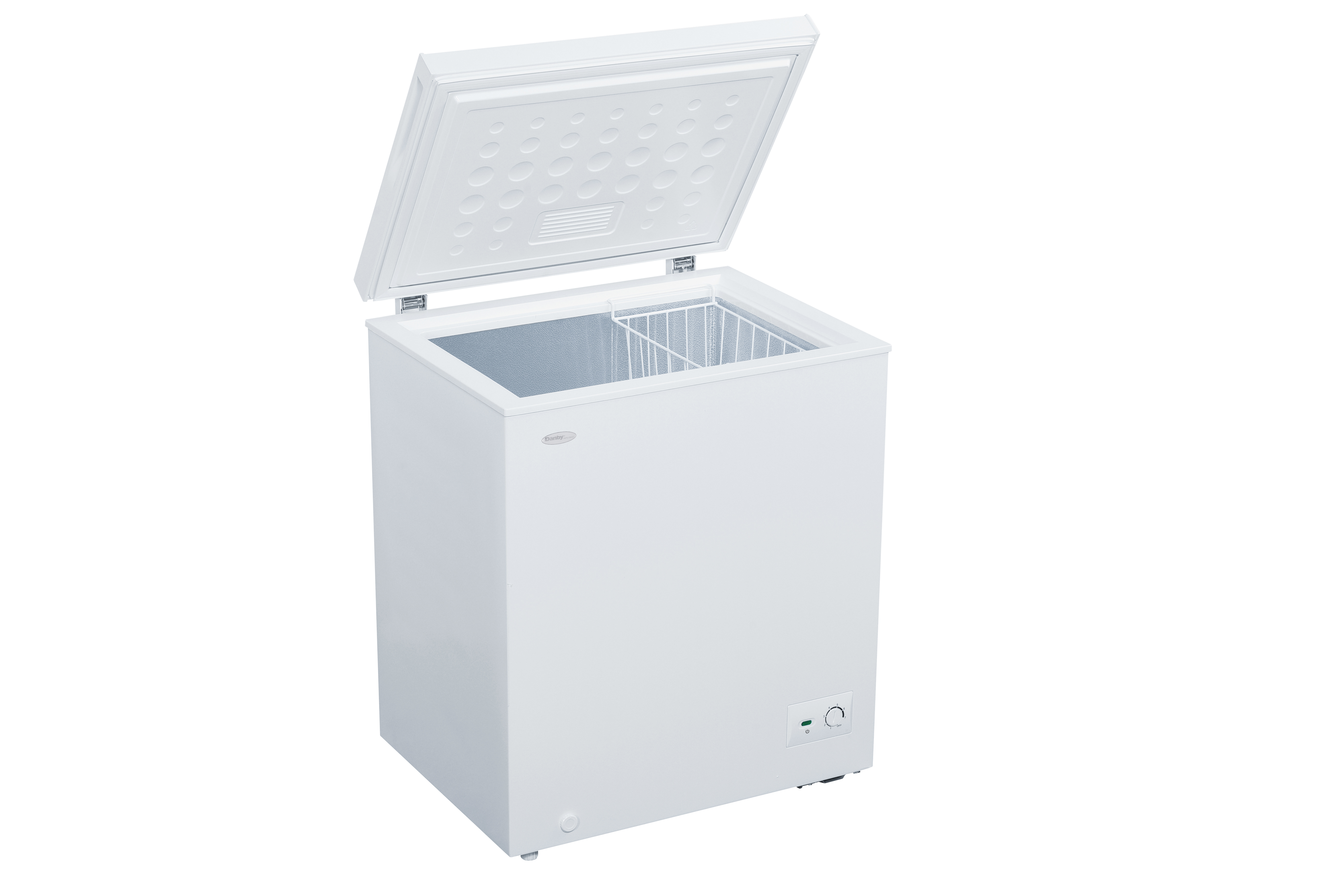 Danby 5.0 cu. ft. Chest Freezer in White 12 Danby DCF050B1WM TopLeft Open