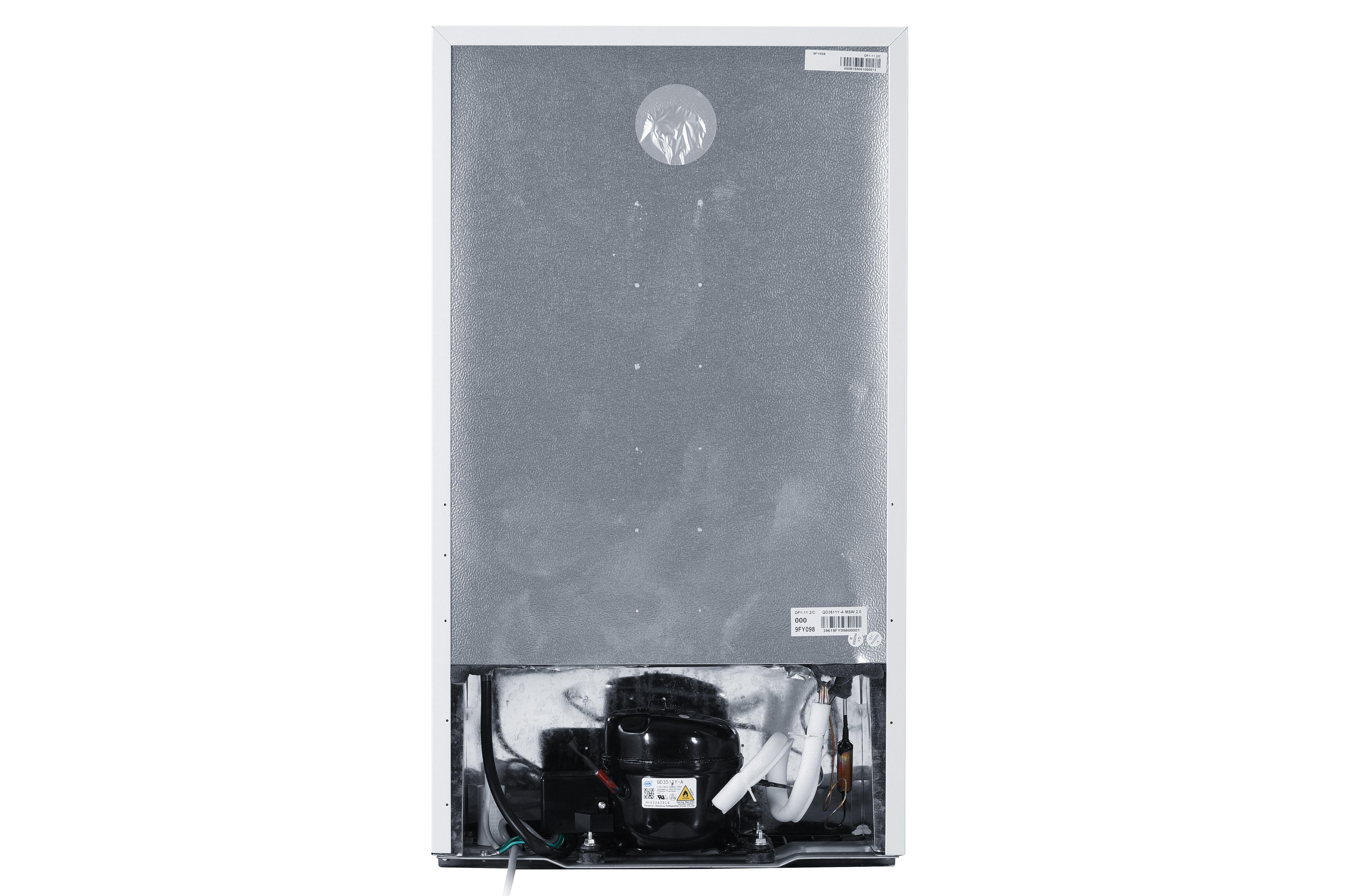 Danby Diplomat 3.2 cu. ft. Compact Refrigerator in White 4 Danby DCR033B1WM back