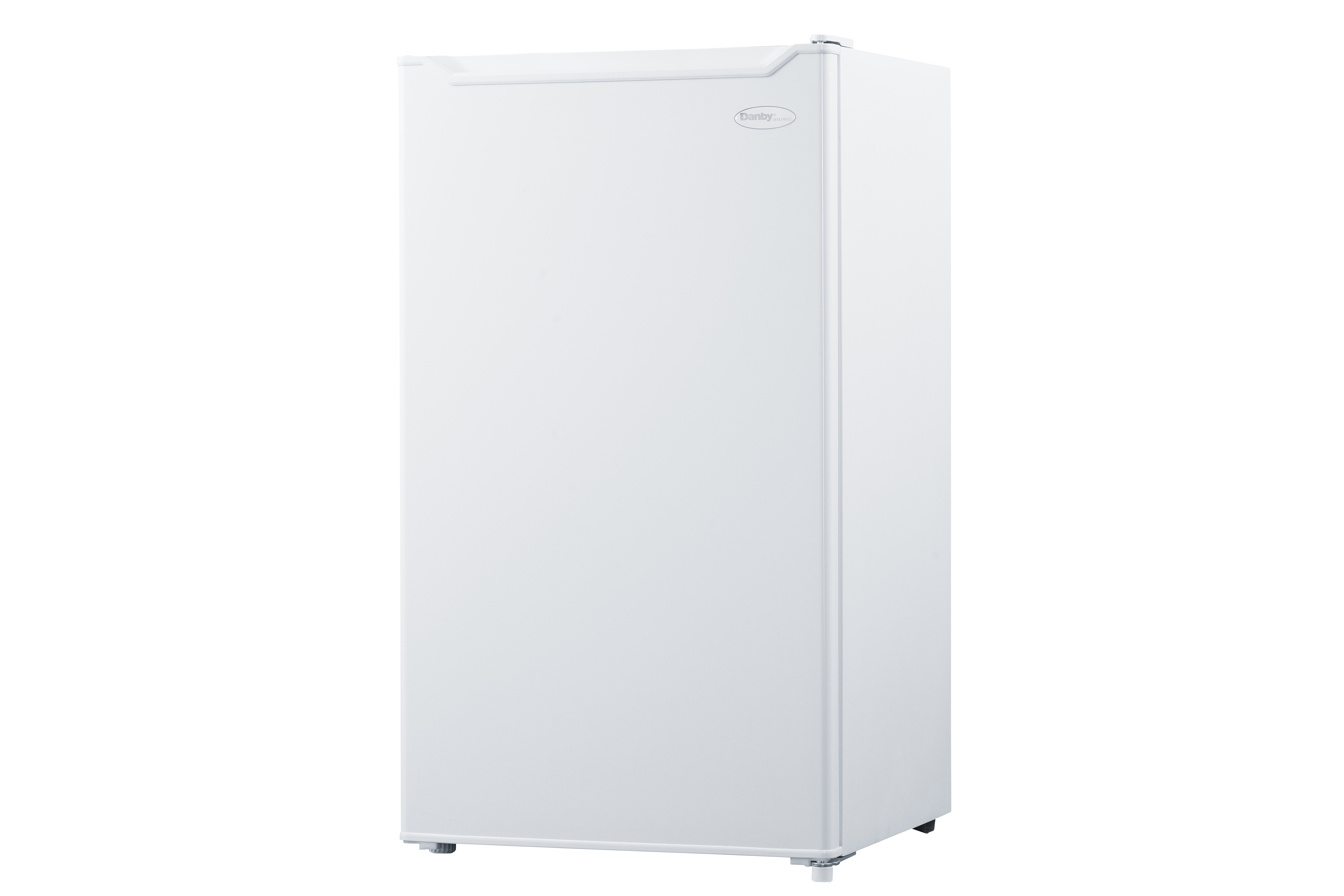 Danby Diplomat 3.2 cu. ft. Compact Refrigerator in White 3 Danby DCR033B1WM left
