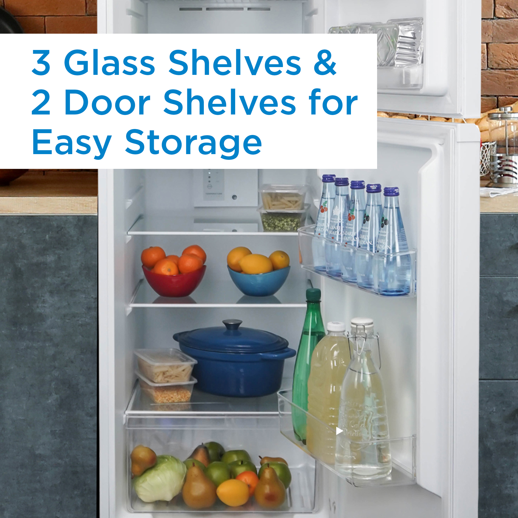 Danby DFF101E1WDB Shelves