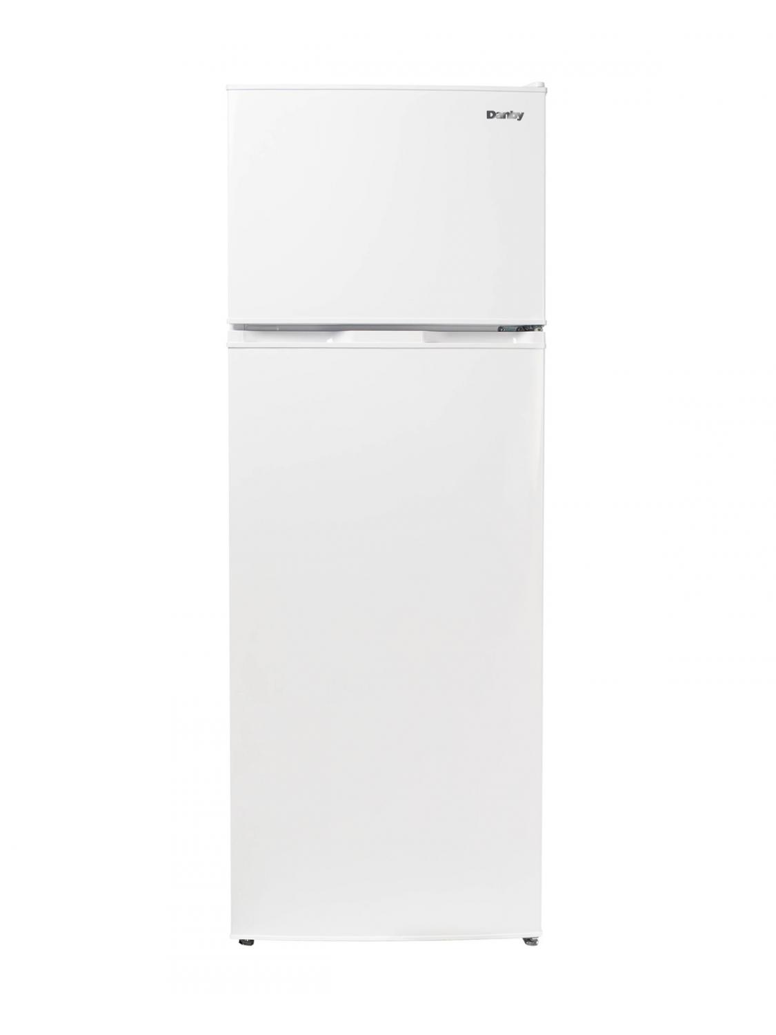 Réfrigérateur Danby de taille appartement 7,4 pi. cu. à congélateur supérieur, blanc