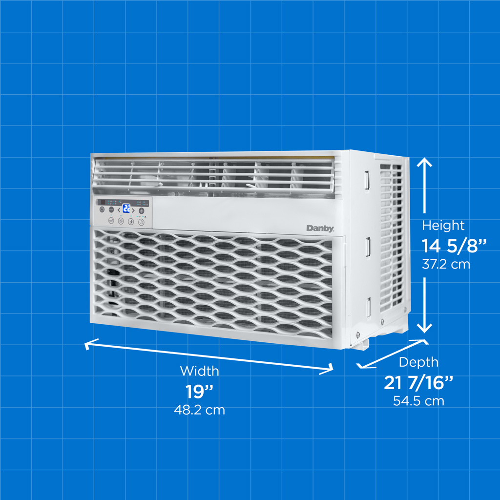 Danby 10,000 BTU Window AC in White 6 Danby dac100eb6wdb dimensions