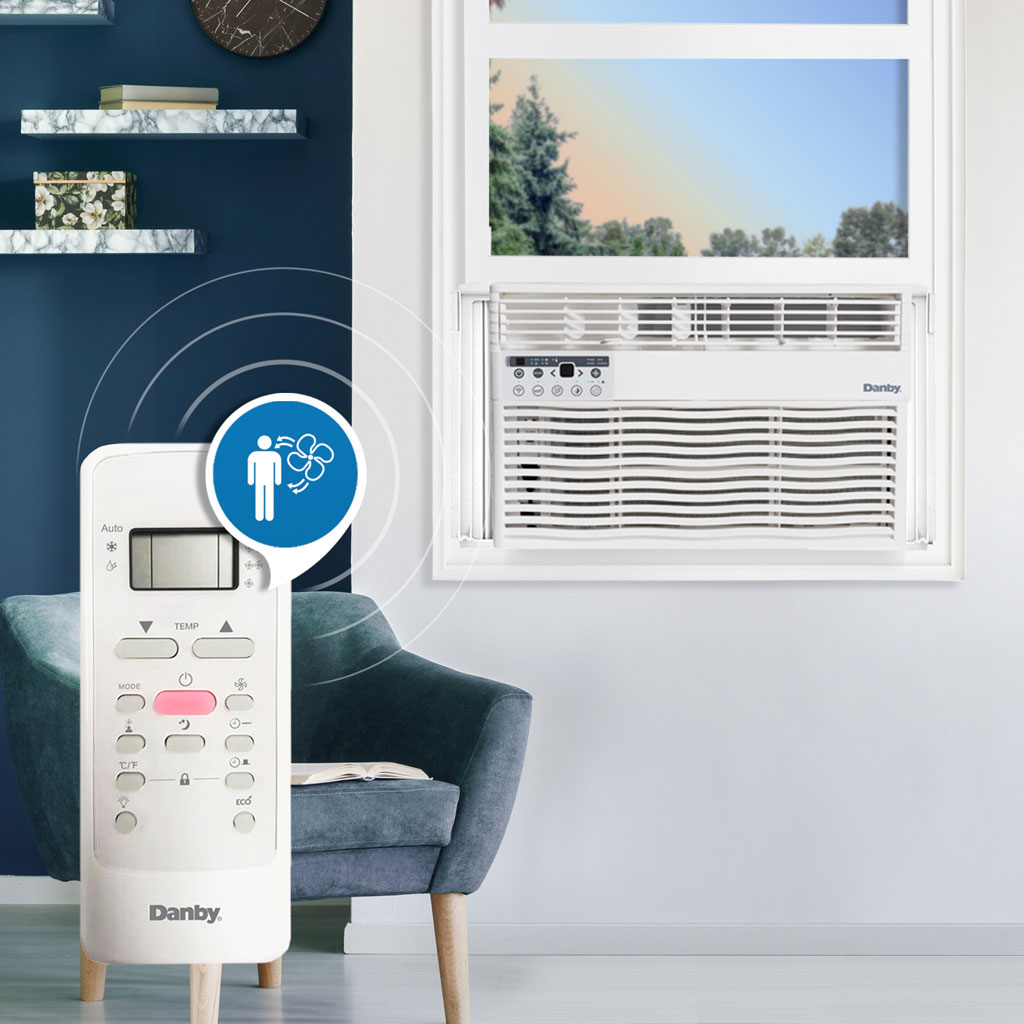 12,000 BTU Window Air Conditioner - Cools Up To 550 sq. ft. - Refurbished 4 Danby DAC120EB8WDB 12000 BTU window air conditioner WiFi connectivity feature graphic