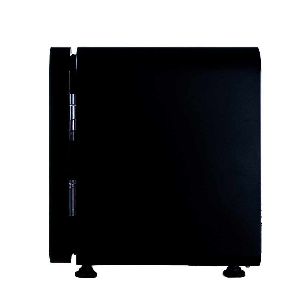 Danby DAG016A5BDH 1.6 cu ft glass door mini refrigerator side view