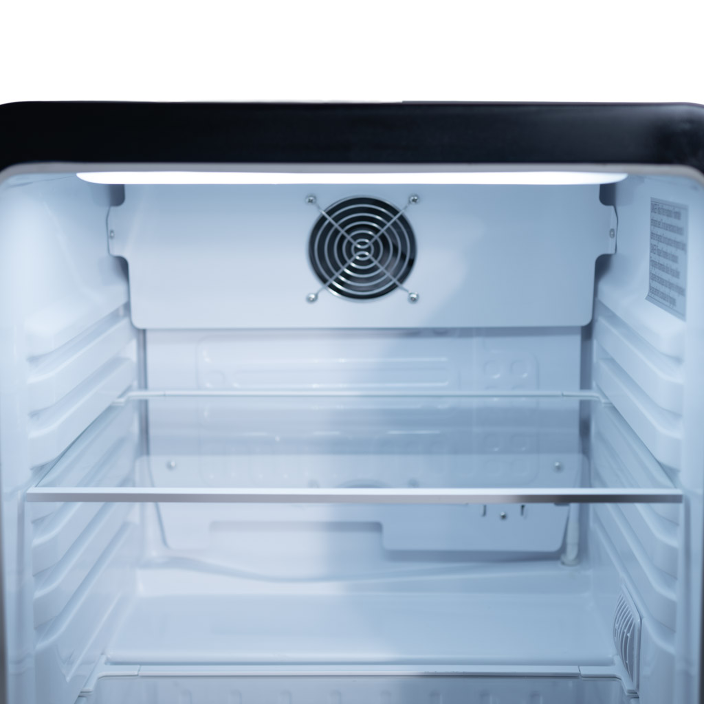 Danby DAG022A5BDH 2.2 cu ft glass door mini refrigerator interior light and thermostat control