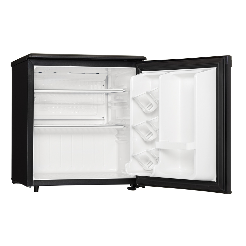 Danby Designer 1.7 cu. ft. Compact Fridge in Black 9 Danby dar017a2bdd right empty