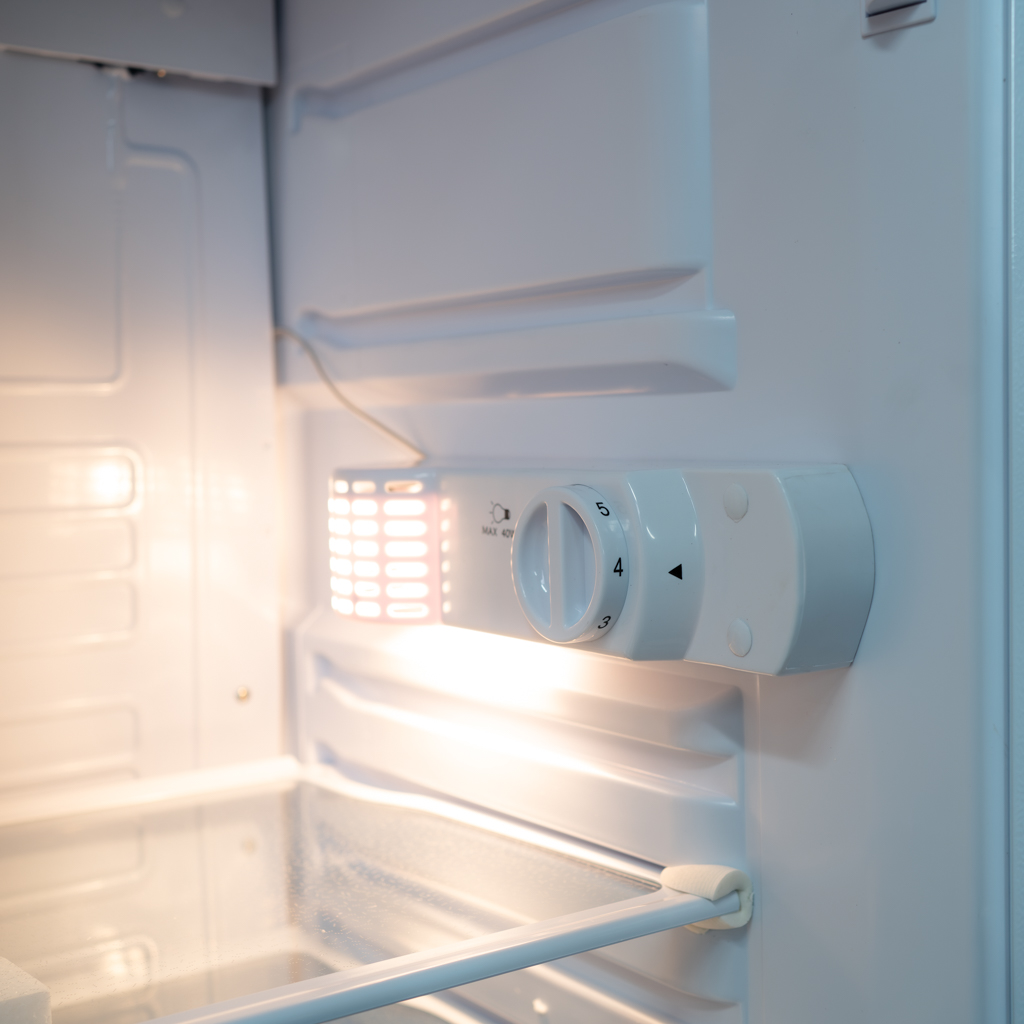 Danby Designer 11.0 cu. ft. Apartment Size Fridge in White 11 Danby dar110a1wdd thermostate