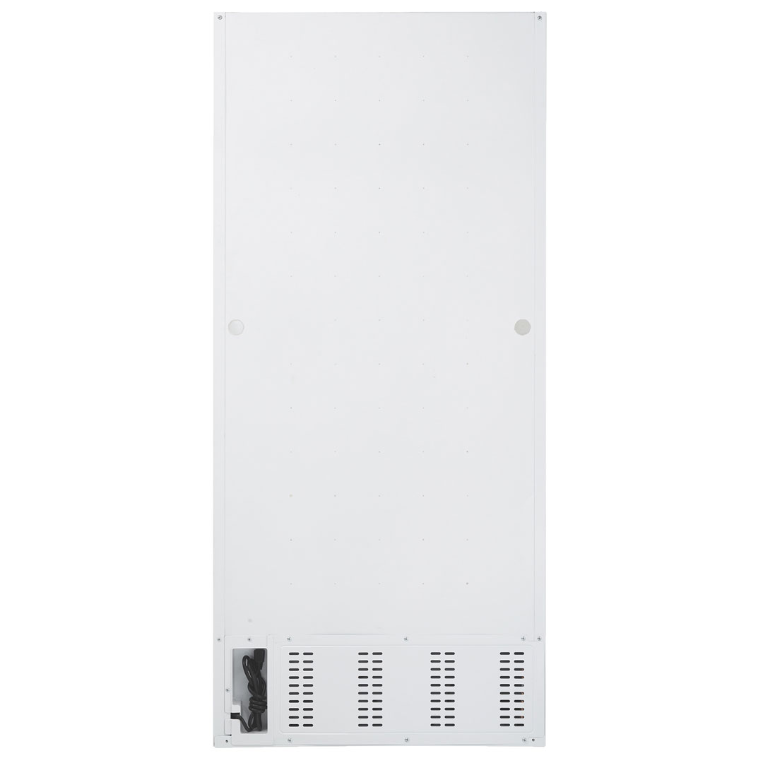 Danby DAR170A3WDD 17.0 cu ft apartment fridge rear view showing cooling components and power cord