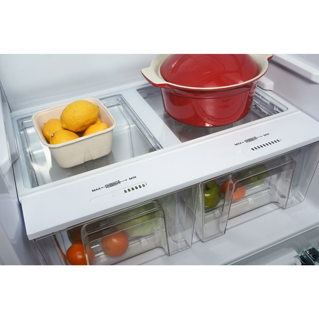 Danby DAR170A3WDD 17.0 cu ft apartment fridge crisper drawer with fresh produce storage