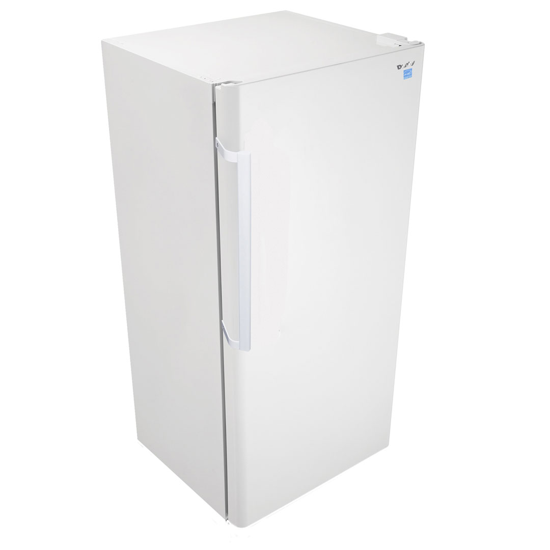 Danby DAR170A3WDD 17.0 cu ft apartment fridge high angle right view with white finish