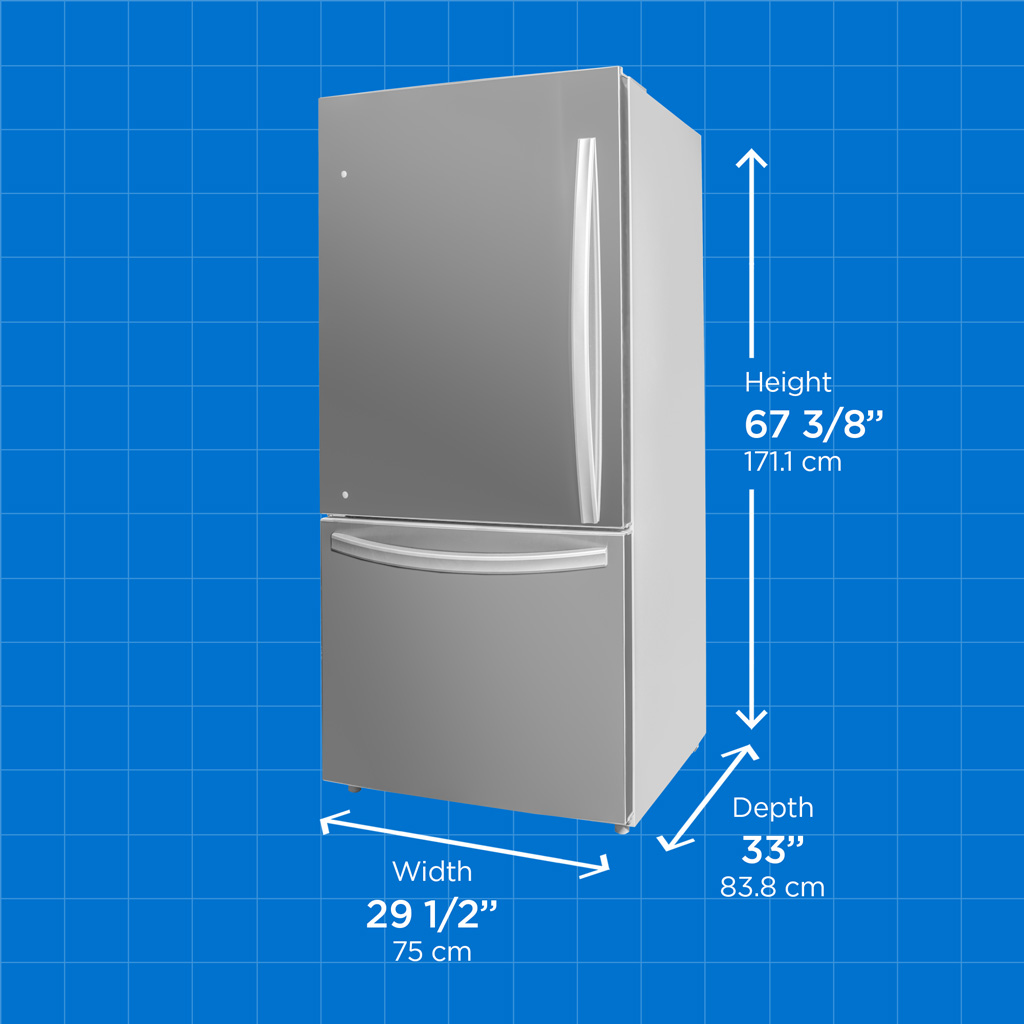 Danby Designer 18.7 cu. ft. Apartment Fridge Bottom Mount in Stainless Steel 6 Danby dbm187e1ssdb dimensions