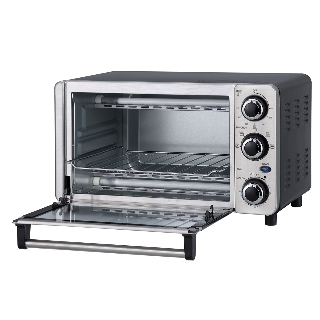 Danby 0.4 cu. ft./12L 4 Slice Countertop Toaster Oven in Stainless Steel 9 Danby dbto0412bbss left open empty 2
