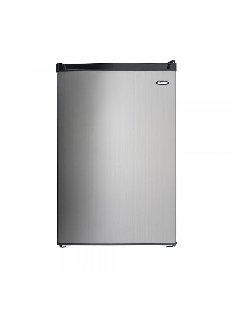 Danby 4.5 cu. ft. Compact Fridge with True Freezer in Stainless Steel Look