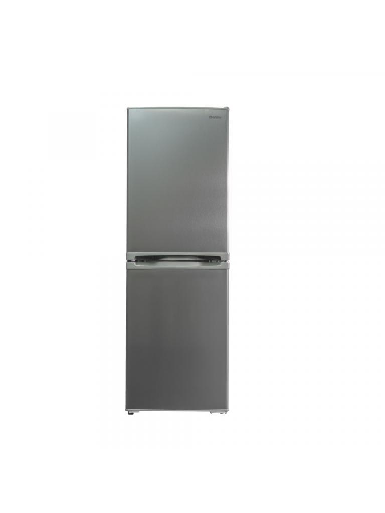 Danby DCR049B1BSLDB 4.9 cu ft mini fridge front view with stainless steel look finish