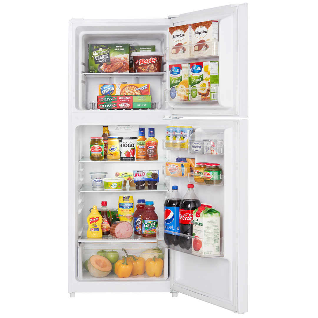 Danby dff100b1wdb front propped
