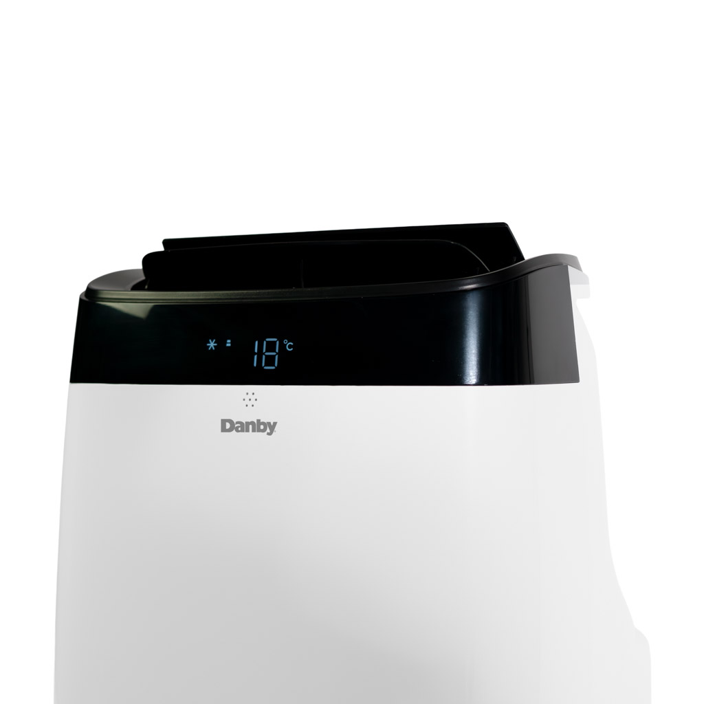 Danby DPA063E1WDB 10000 BTU portable air conditioner front detail showing air outlet grille