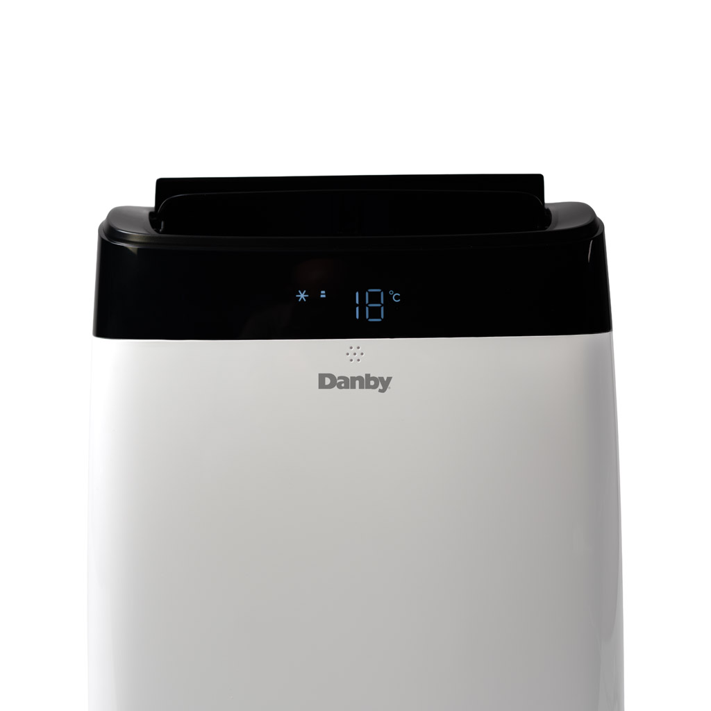 Danby DPA063E1WDB 10000 BTU portable air conditioner top control detail with air outlet design