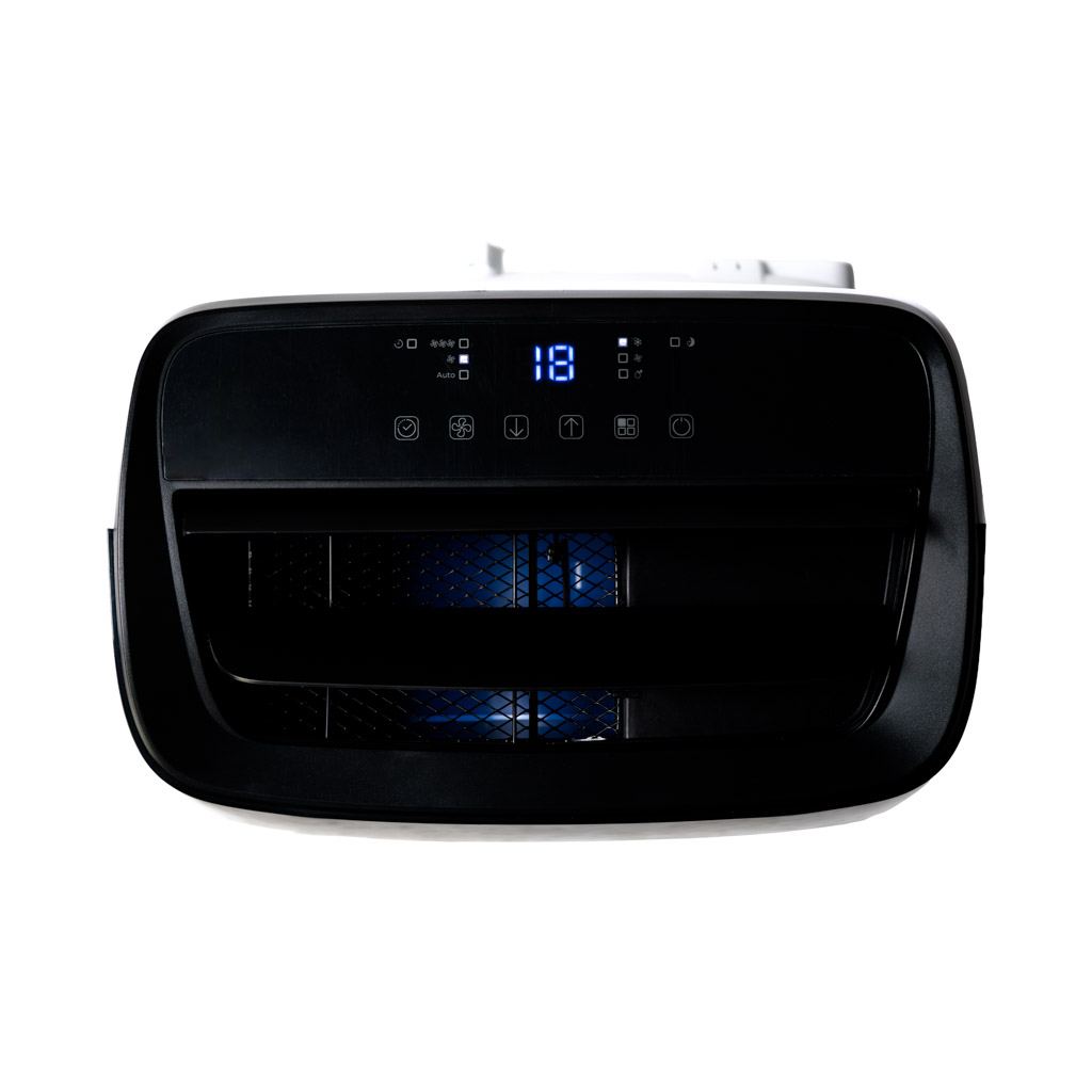 Danby DPA063E1WDB 10000 BTU portable air conditioner control panel with digital display and operating settings