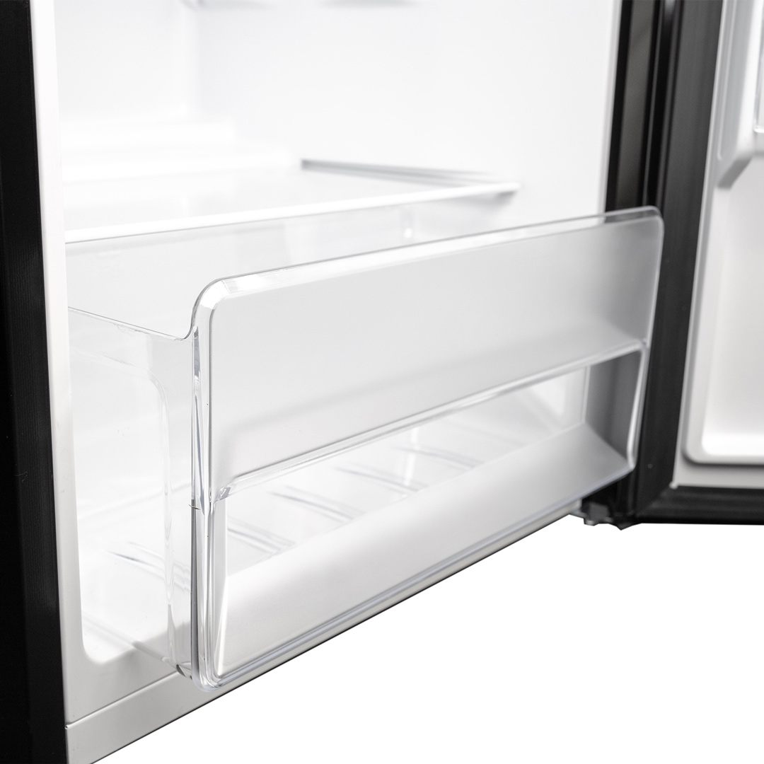 Danby 7.4 cu ft. Apartment Size Fridge Top Mount in Black 11 Danby dpf074b2bdb 6 drawer