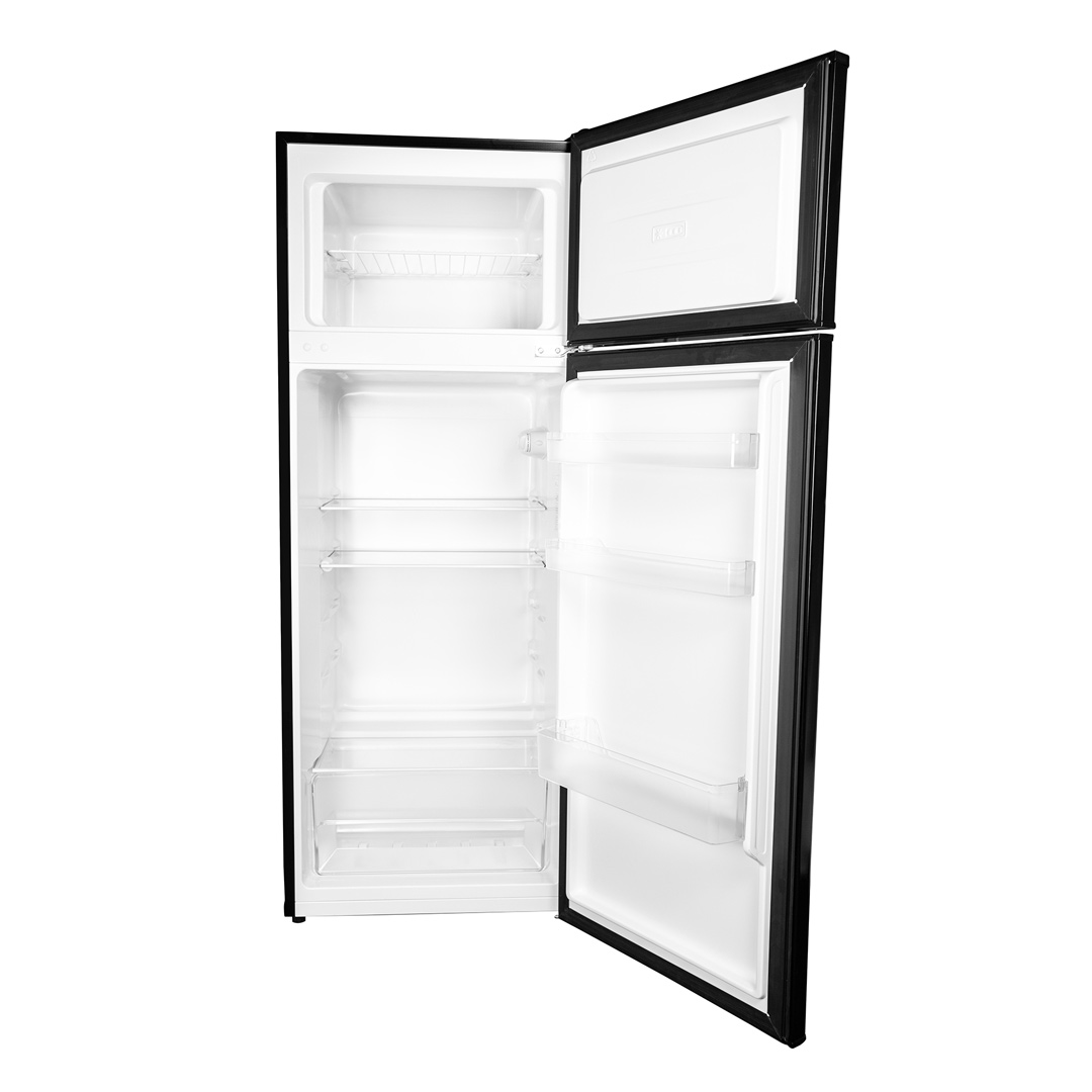 Danby 7.4 cu ft. Apartment Size Fridge Top Mount in Black 6 Danby dpf074b2bdb 6 front open